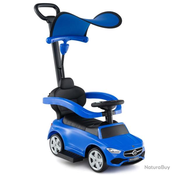 Voiture � pousser 3-en-1 pour enfants 84 x 39 x 90 cm volante interactive et s�curit� accrue en PP