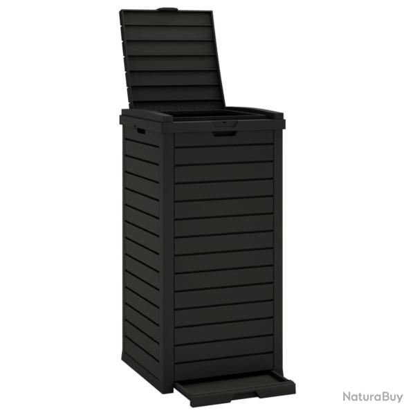 Poubelle d'ext�rieur 41 x 41 x 86 cm polypropyl�ne noir 02_0006069