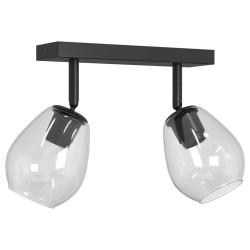 Projecteur de plafond moderne rotatif 33 x 13 x 26 cm en verre noir 02_0058434
