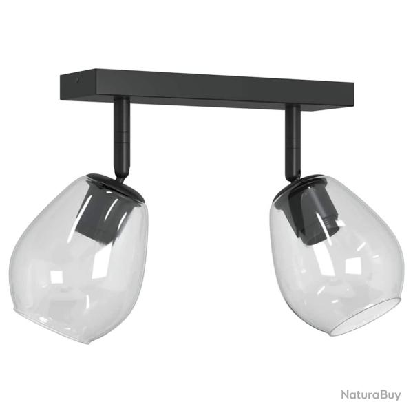 Projecteur de plafond moderne rotatif 33 x 13 x 26 cm en verre noir 02_0058434