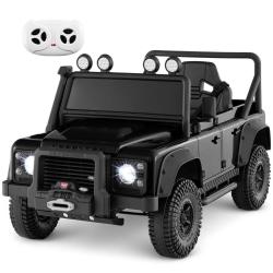 Voiture jouet &eacute;lectrique 115 x 61 x 61 cm avec t&eacute;l&eacute;commande parentale musique ambiance moderne en P
