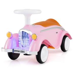 Porteur enfant avec volant klaxon et roues silencieuses 74 x 29 x 36 cm design r&eacute;tro pour tout-peti