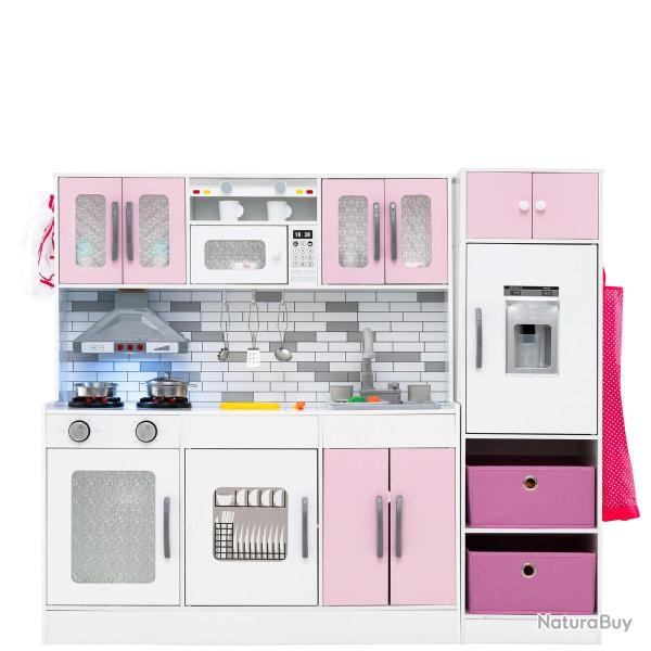 Ensemble de cuisine jouet pour enfants modulable avec r�frig�rateur 118 x 29 x 100 cm sons lumi�res