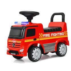 Porteur camion de pompier 62 x 29 x 43 cm avec son et lumi&egrave;re ergonomique moderne en pp rouge 20_00