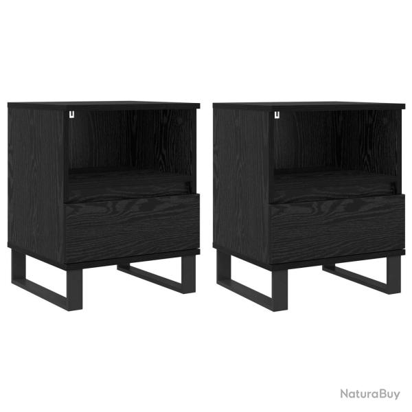 Table de chevet moderne avec tiroir 40 x 35 x 50 cm durable minimaliste chambre en bois d'ing�nieri