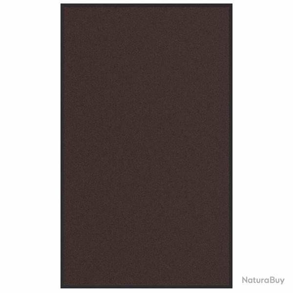 Paillasson marron 90 x 150 cm absorption de salet� antid�rapant design moderne en PP marron 02_0058