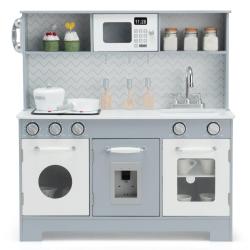 Cuisine de jeu pour enfants 76 x 28 x 80 cm avec effets sonores et lumineux style moderne en MDF gr