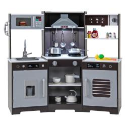 Cuisine de jeu pour enfants 110 x 43 x 92 cm avec effets sonores et lumineux style moderne en MDF m