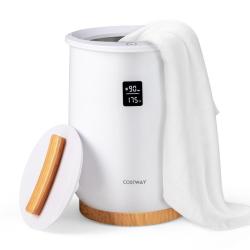 Seau chauffe-serviettes 33 x 33 x 48 cm grande capacit&eacute; 20L chauffage rapide ambiance spa en abs bl