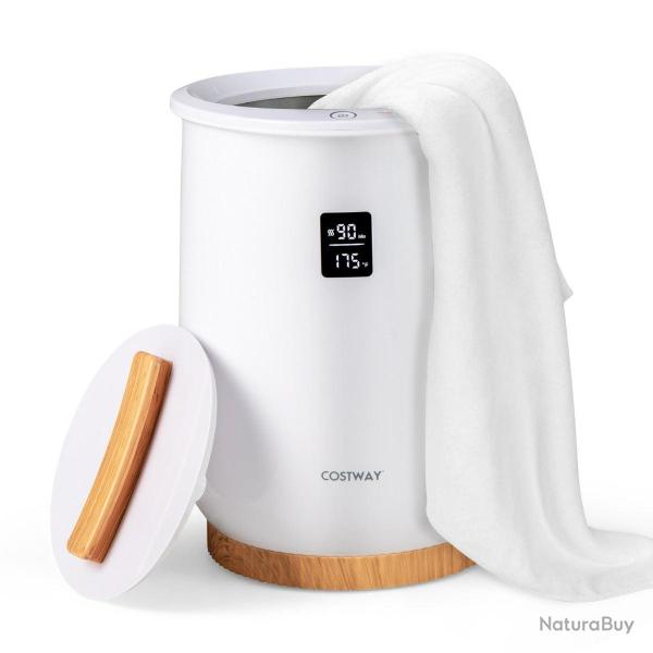 Seau chauffe-serviettes 33 x 33 x 48 cm grande capacit� 20L chauffage rapide ambiance spa en abs bl