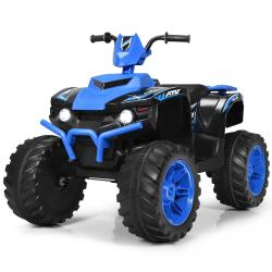 Quad &eacute;lectrique pour enfants 104 x 67 x 74 cm avec d&eacute;marrage lent et divertissement musical en PP b