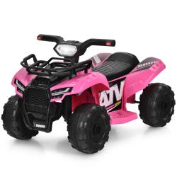 Quad &eacute;lectrique enfants 44 x 66 x 42 cm 4 roues antid&eacute;rapantes bo&icirc;te de rangement design moderne en