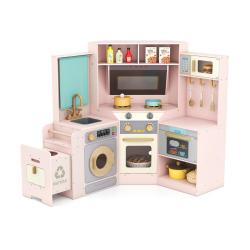 Cuisine d'angle interactive pour enfants 118 x 59 x 93 cm avec lumi&egrave;res et sons design moderne en M
