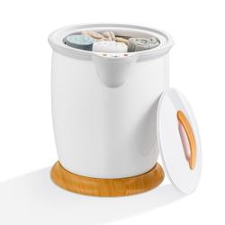 Chauffe-serviettes en seau 35,5 x 33 x 47 cm chauffage rapide avec porte-parfum ambiance spa en abs