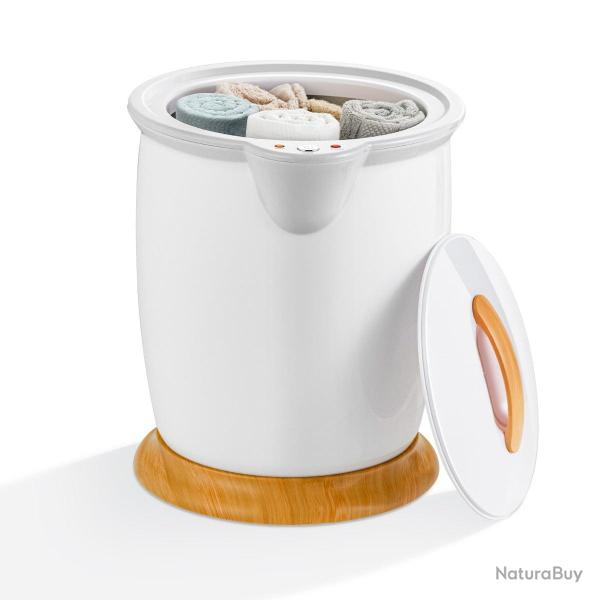 Chauffe-serviettes en seau 35,5 x 33 x 47 cm chauffage rapide avec porte-parfum ambiance spa en abs