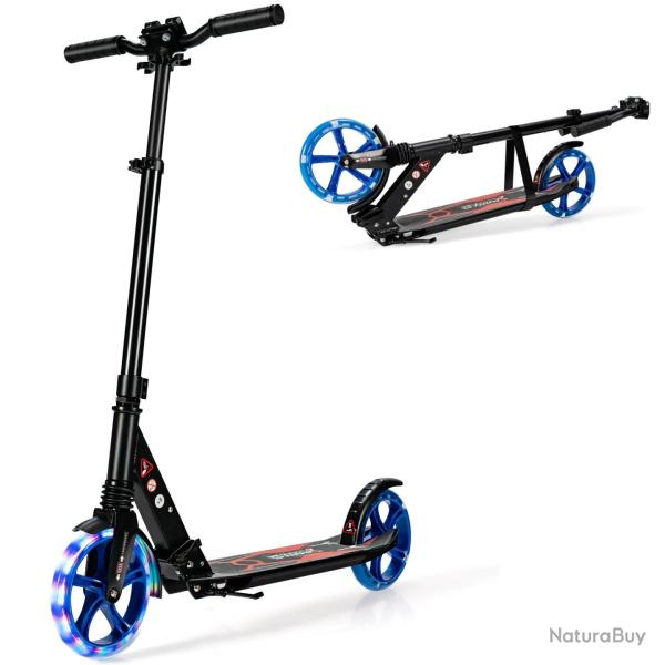 Trottinette pliable avec 3 hauteurs r�glables et frein � pied 93 x 43 x 106 cm confort d'utilisatio