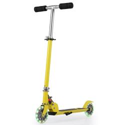 Trottinette enfant pliable hauteur r&eacute;glable 63 &agrave; 86,5 cm s&eacute;curit&eacute; optimale style moderne en alumini