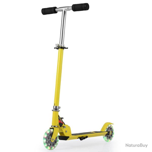 Trottinette enfant pliable hauteur r�glable 63 � 86,5 cm s�curit� optimale style moderne en alumini