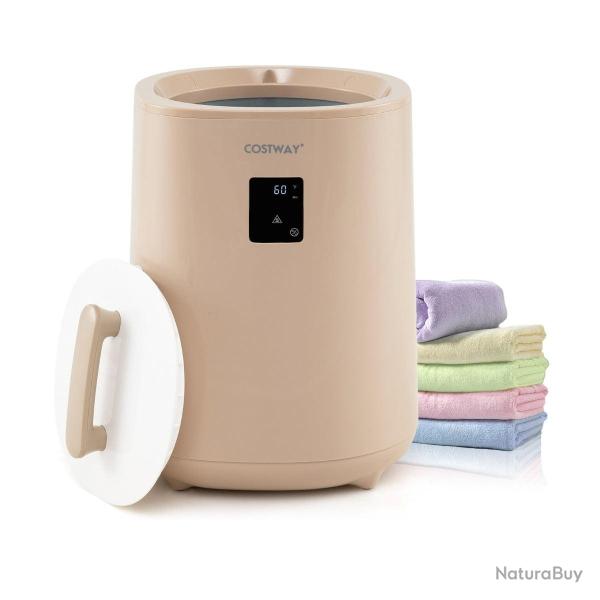 Chauffe-serviettes 35,5 x 35,5 x 51 cm grande capacit� 18 L intime et pratique en plastique marron