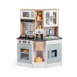 Cuisine de jeu pour enfants 75 x 36 x 96 cm immersion ludique avec &eacute;clairage et sons en MDF gris 20