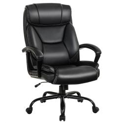 Fauteuil de bureau pivotant ergonomique 74 x 69 x 117 127cm assise confortable haute r&eacute;silience fin