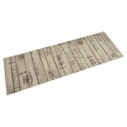 Tapis de cuisine lavable design &eacute;l&eacute;gant 60 x 180 cm antid&eacute;rapant moelleux en velours gris 02_0056477