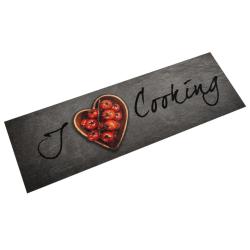 Tapis de cuisine lavable en velours 150 x 45 cm antid&eacute;rapant &eacute;l&eacute;gant utilisation int&eacute;rieure en poly