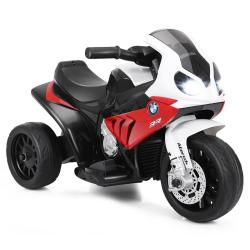 Moto &eacute;lectrique pour enfants 66 x 37 x 44,5 cm avec phare lumineux et mode musique style ludique en