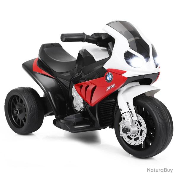 Moto �lectrique pour enfants 66 x 37 x 44,5 cm avec phare lumineux et mode musique style ludique en