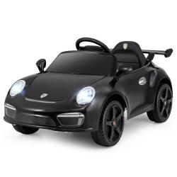 Voiture &eacute;lectrique Porsche sous licence 104 x 57 x 48,5 cm avec t&eacute;l&eacute;commande et lumi&egrave;res LED style