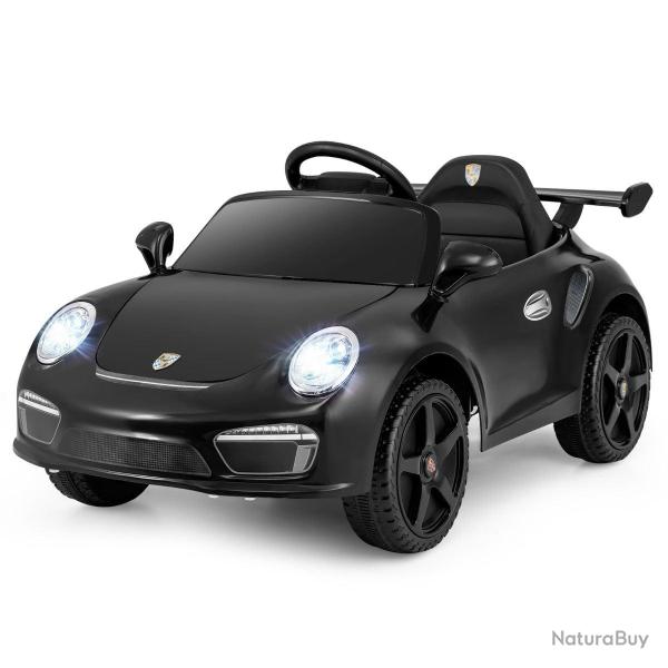Voiture �lectrique Porsche sous licence 104 x 57 x 48,5 cm avec t�l�commande et lumi�res LED style
