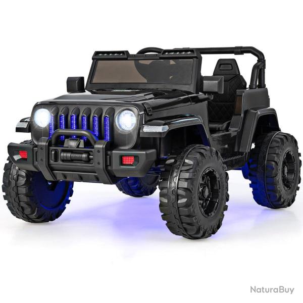 Voiture �lectrique pour enfants 95 x 56 x 47 cm t�l�commande 2,4G 2 moteurs Bluetooth en PP noir 20