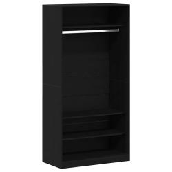 Armoire de rangement 100 x 50 x 200 cm en bois d'ing&eacute;nierie ch&ecirc;ne noir 02_0055891