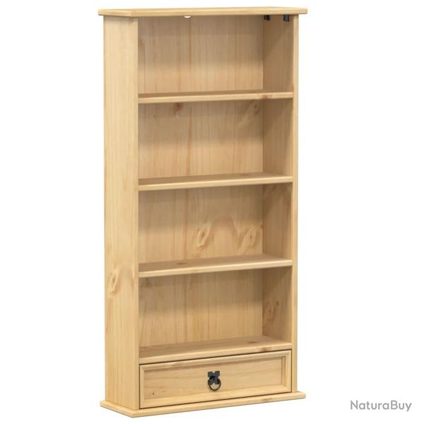 Armoire � CD multifonctionnelle rangement bureau salon 52 x 17,5 x 103 cm en bois de pin massif 02_