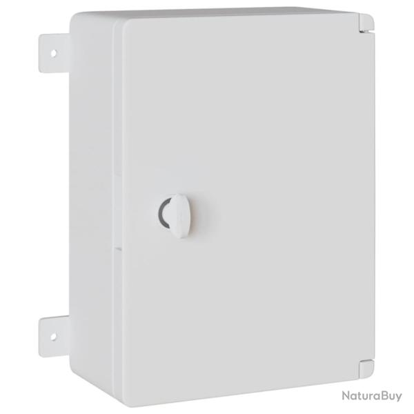 Armoire de contr�le moderne rangement int�rieur ext�rieur 47 x 20 x 60 cm en plastique gris 02_0058