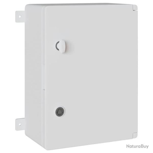 Armoire de contr�le moderne 47 x 20 x 60 cm polyvalente pour int�rieur et ext�rieur en plastic gris