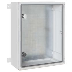 Armoire de contr&ocirc;le polyvalente moderne int&eacute;rieur ext&eacute;rieur 40 x 24,5 x 50 cm en plastique ABS gris