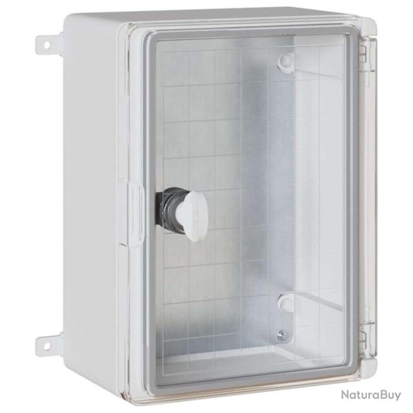 Armoire de contr�le moderne rangement int�rieur ext�rieur 47 x 20 x 60 cm en plastique gris 02_0058