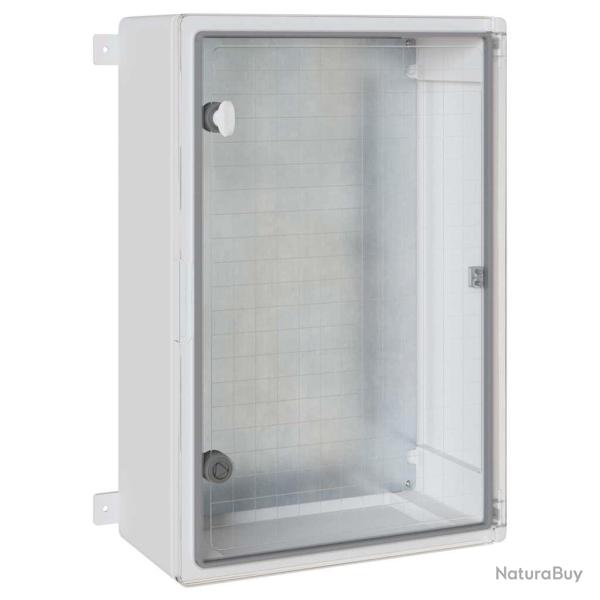 Armoire de contr�le moderne polyvalente int�rieur ext�rieur 40 x 20 x 60 cm en plastique gris 02_00