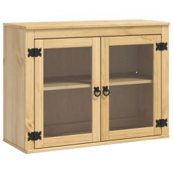 Armoire moderne avec &eacute;tag&egrave;re rectangulaire 80 x 32 x 60 cm grand espace de stockage en pin massif m