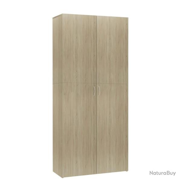 Armoire � chaussures range chaussures rangement meuble entr�e couloir salon sonoma 80 x 35,5 x 180