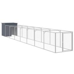 Niche pour chien avec cour 110 x 813 x 110 cm anthracite 02_0043467