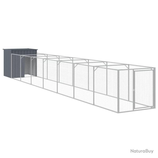 Niche pour chien avec cour 110 x 813 x 110 cm anthracite 02_0043467