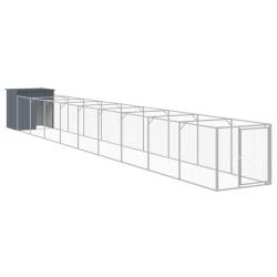 Niche pour chien avec cour 110 x 1017 x 110 cm anthracite 02_0043462