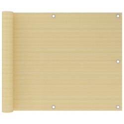 &Eacute;cran de balcon brise pare vue protection confidentialit&eacute; 75 x 500 cm PEHD beige 02_0010028