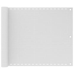 &Eacute;cran de balcon 75 x 300 cm PEHD blanc 02_0010049