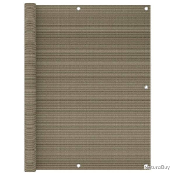 �cran de balcon brise pare vue protection confidentialit� 120 x 500 cm PEHD taupe 02_0010375