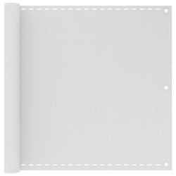 &Eacute;cran de balcon brise pare vue protection confidentialit&eacute; 90 x 300 cm PEHD blanc 02_0010056