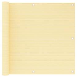 &Eacute;cran de balcon brise pare vue protection confidentialit&eacute; 90 x 600 cm PEHD beige 02_0010037