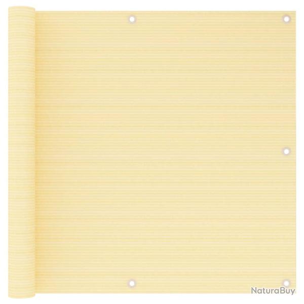 �cran de balcon brise pare vue protection confidentialit� 90 x 600 cm PEHD beige 02_0010037